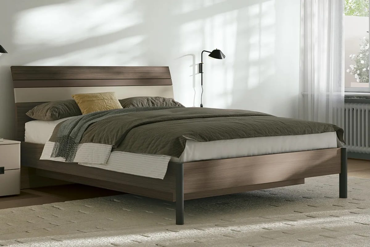 Letto matrimoniale con contenitore sospeso Dielle Modus Trendy