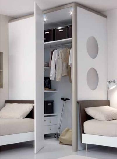 cabina armadio rotonda