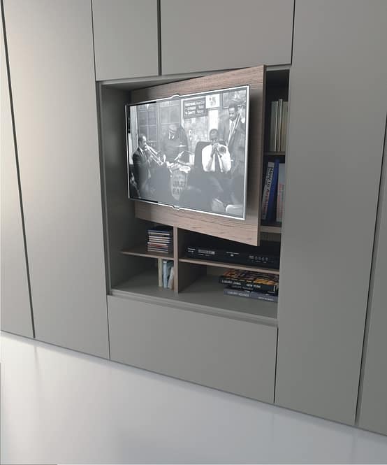 armadio con televisione