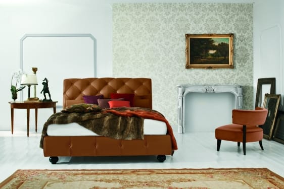 Letto classico imbottito Twils