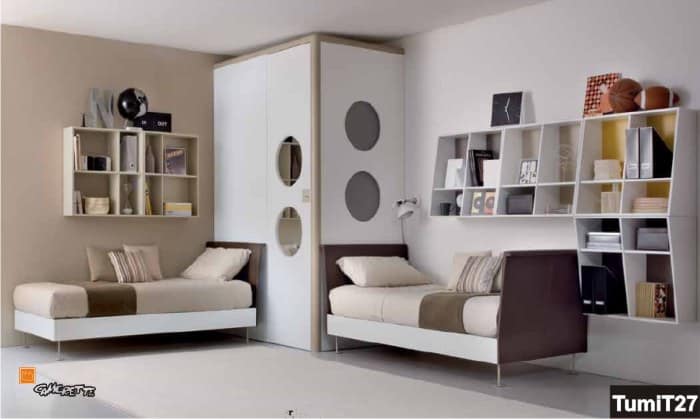 cameretta con cabina