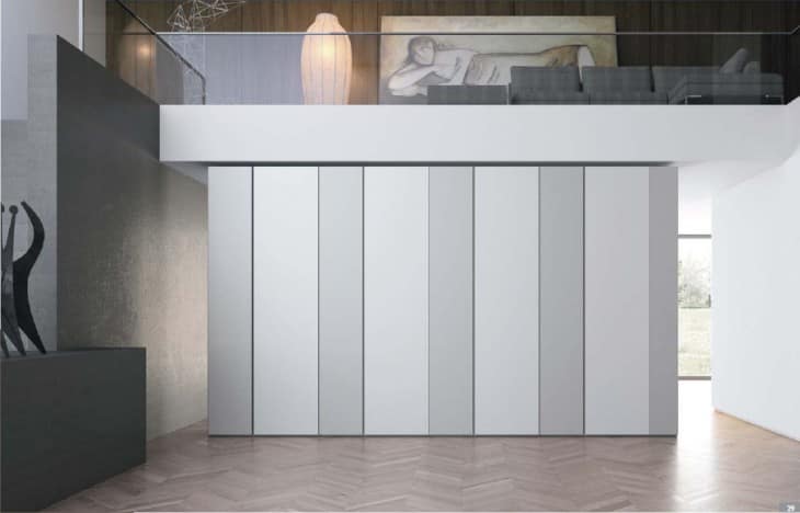 armadio lineare moderno per camera da letto