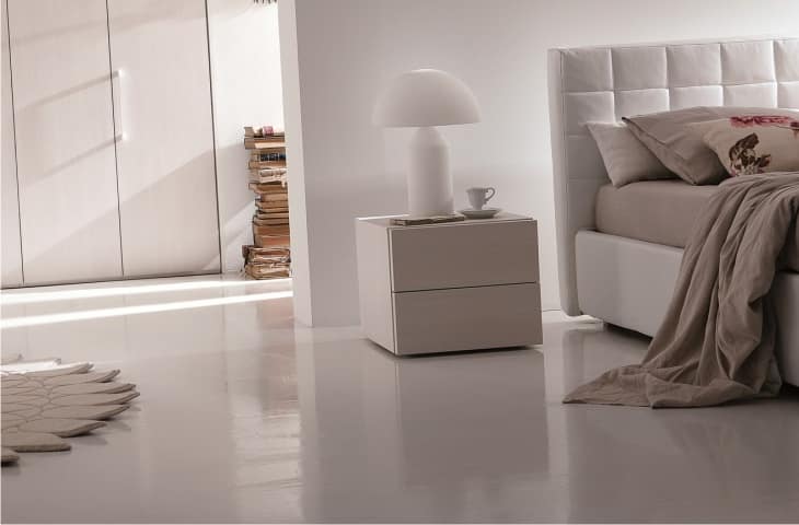 comodino Kube, bianco