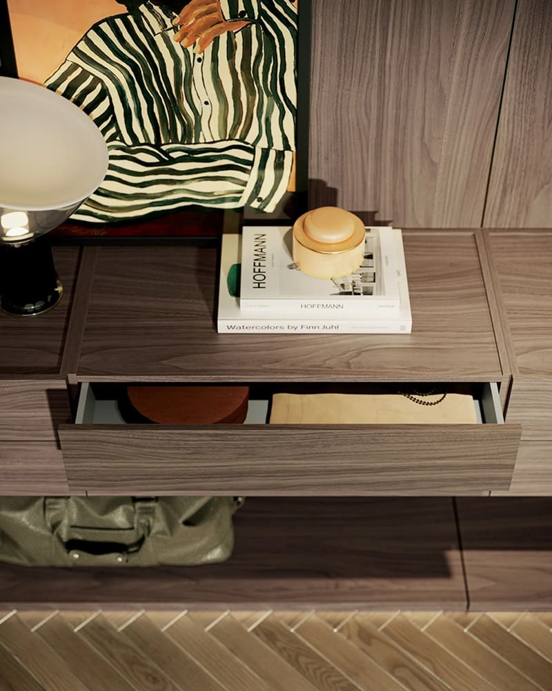 Cassetto sospeso per cabina armadio a pannelli Doimo Rack