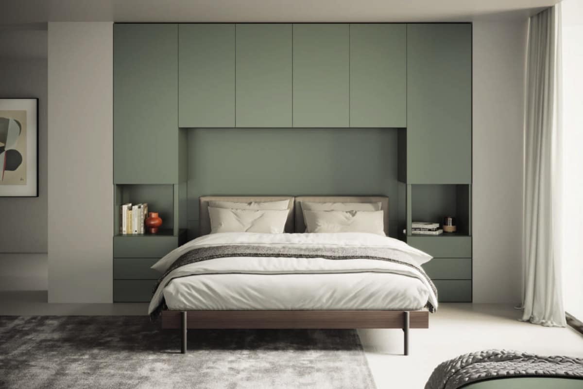 Camera matrimoniale a ponte laccata