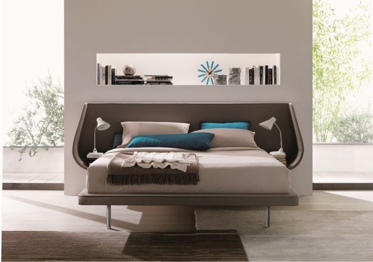 Letto in ecopelle matrimoniale